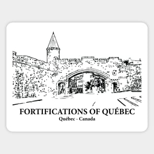 Fortifications of Québec - Québec City QC Magnet